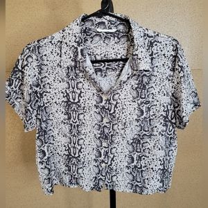 Bluenotes- Animal Print Crop Top